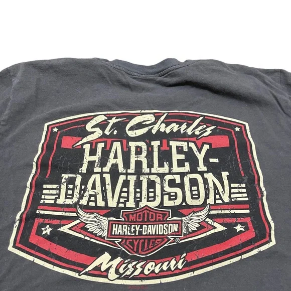 Harley Davidson Biker Tee American Original Established 1903 Mens Sz Med Modern - Picture 4 of 5
